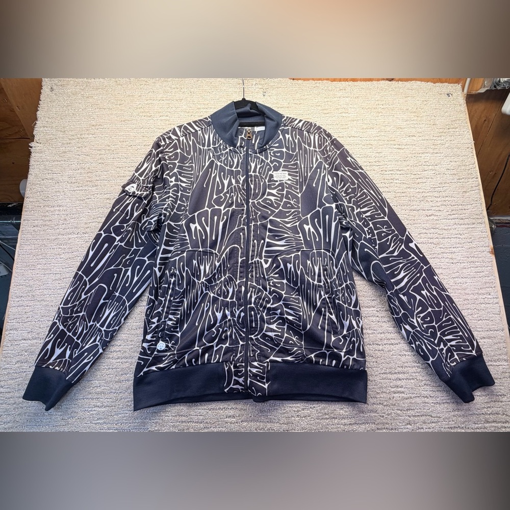 G-Star Black & White Graphic Bomber Jacket slim fitting XL